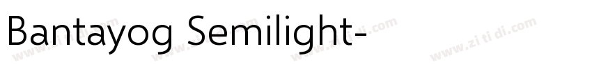 Bantayog Semilight字体转换